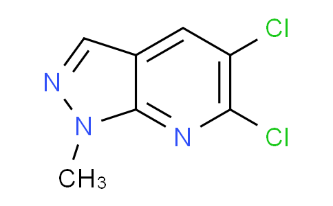CAS No. 1707610-10-3, 5,6-Dichloro-1-methyl-1H-pyrazolo[3,4-b]pyridine