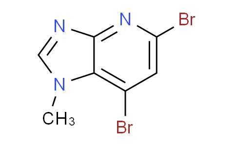 CAS No. 1823331-27-6, 5,7-Dibromo-1-methyl-1H-imidazo[4,5-b]pyridine