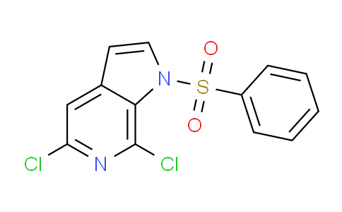CAS No. 1227270-60-1, 5,7-Dichloro-1-(phenylsulfonyl)-1H-pyrrolo[2,3-c]pyridine