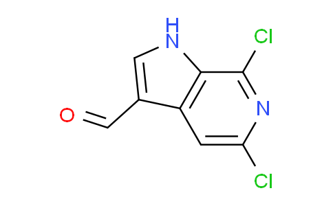 CAS No. 1167056-60-1, 5,7-Dichloro-1H-pyrrolo[2,3-c]pyridine-3-carbaldehyde