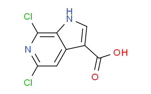 CAS No. 1167055-40-4, 5,7-Dichloro-1H-pyrrolo[2,3-c]pyridine-3-carboxylic acid