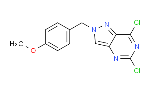 CAS No. 916065-15-1, 5,7-Dichloro-2-(4-methoxybenzyl)-2H-pyrazolo[4,3-d]pyrimidine