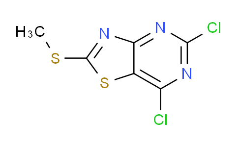 CAS No. 87789-35-3, 5,7-Dichloro-2-(methylthio)thiazolo[4,5-d]pyrimidine