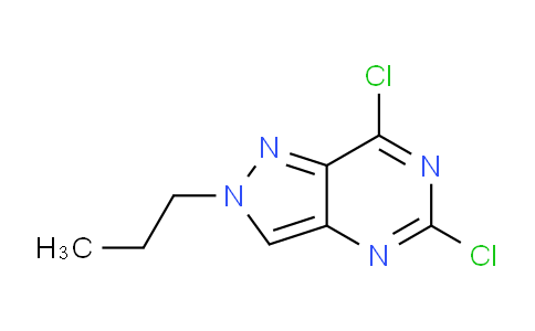 CAS No. 1357087-31-0, 5,7-Dichloro-2-propyl-2H-pyrazolo[4,3-d]pyrimidine
