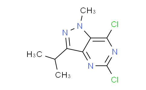CAS No. 1956325-13-5, 5,7-Dichloro-3-isopropyl-1-methyl-1H-pyrazolo[4,3-d]pyrimidine