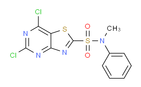 CAS No. 1000573-34-1, 5,7-Dichloro-N-methyl-N-phenylthiazolo[4,5-d]pyrimidine-2-sulfonamide