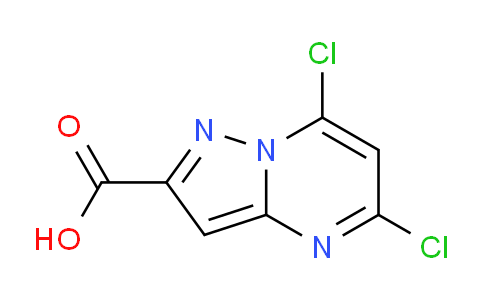 CAS No. 1592302-01-6, 5,7-Dichloropyrazolo[1,5-a]pyrimidine-2-carboxylic acid