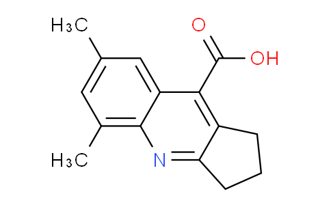 CAS No. 462066-97-3, 5,7-Dimethyl-2,3-dihydro-1H-cyclopenta[b]quinoline-9-carboxylic acid