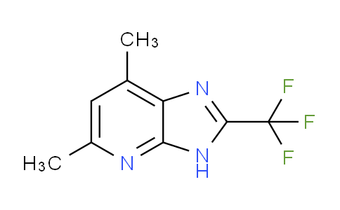 CAS No. 1197880-04-8, 5,7-Dimethyl-2-(trifluoromethyl)-3H-imidazo[4,5-b]pyridine