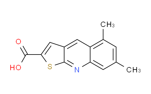 CAS No. 333312-10-0, 5,7-Dimethylthieno[2,3-b]quinoline-2-carboxylic acid