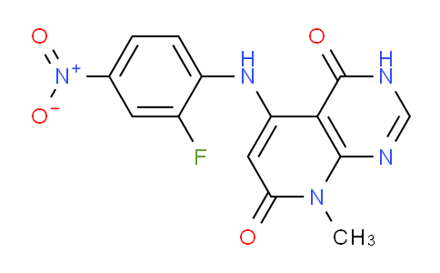 CAS No. 1956324-86-9, 5-((2-Fluoro-4-nitrophenyl)amino)-8-methylpyrido[2,3-d]pyrimidine-4,7(3H,8H)-dione