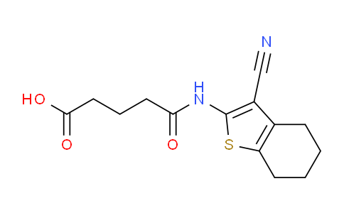 CAS No. 313230-00-1, 5-((3-Cyano-4,5,6,7-tetrahydrobenzo[b]thiophen-2-yl)amino)-5-oxopentanoic acid
