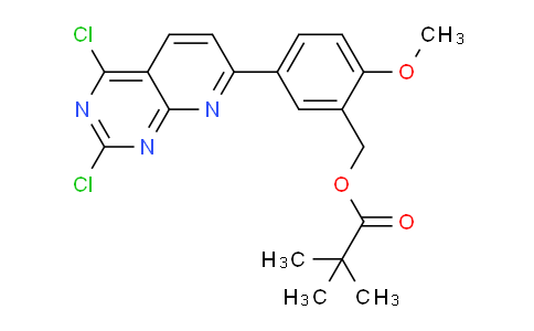 CAS No. 1201798-97-1, 5-(2,4-Dichloropyrido[2,3-d]pyrimidin-7-yl)-2-methoxybenzyl pivalate