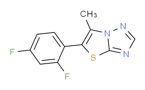 CAS No. 1923082-70-5, 5-(2,4-Difluorophenyl)-6-methylthiazolo[3,2-b][1,2,4]triazole