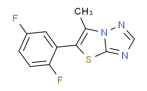 CAS No. 1956377-27-7, 5-(2,5-Difluorophenyl)-6-methylthiazolo[3,2-b][1,2,4]triazole