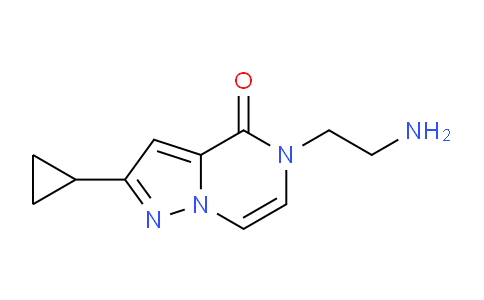 CAS No. 1708268-78-3, 5-(2-Aminoethyl)-2-cyclopropylpyrazolo[1,5-a]pyrazin-4(5H)-one