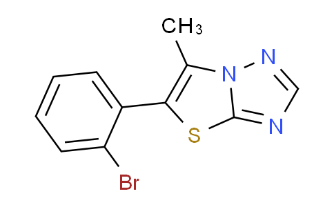 CAS No. 1823500-10-2, 5-(2-Bromophenyl)-6-methylthiazolo[3,2-b][1,2,4]triazole