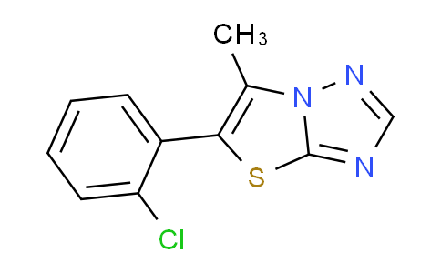 CAS No. 1423121-10-1, 5-(2-Chlorophenyl)-6-methylthiazolo[3,2-b][1,2,4]triazole