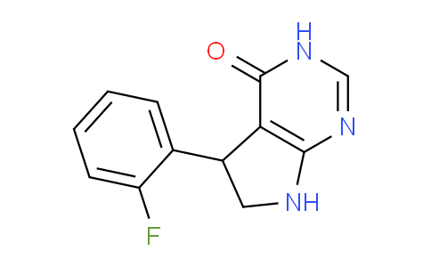 CAS No. 1708370-73-3, 5-(2-Fluorophenyl)-6,7-dihydro-3H-pyrrolo[2,3-d]pyrimidin-4(5H)-one