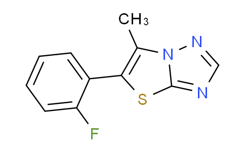CAS No. 1632154-28-9, 5-(2-Fluorophenyl)-6-methylthiazolo[3,2-b][1,2,4]triazole