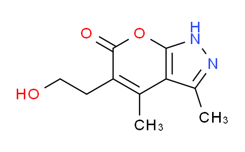 CAS No. 67056-50-2, 5-(2-Hydroxyethyl)-3,4-dimethylpyrano[2,3-c]pyrazol-6(1H)-one