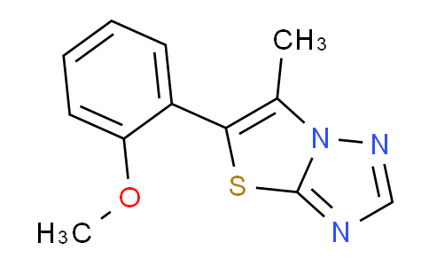 CAS No. 1621514-79-1, 5-(2-Methoxyphenyl)-6-methylthiazolo[3,2-b][1,2,4]triazole