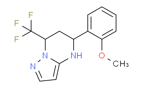 CAS No. 677311-06-7, 5-(2-Methoxyphenyl)-7-(trifluoromethyl)-4,5,6,7-tetrahydropyrazolo[1,5-a]pyrimidine