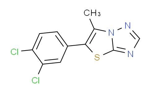 CAS No. 1956332-50-5, 5-(3,4-Dichlorophenyl)-6-methylthiazolo[3,2-b][1,2,4]triazole