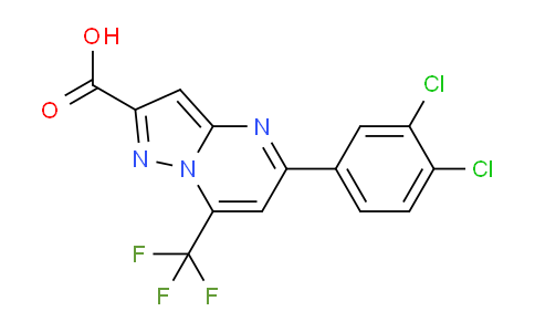 CAS No. 329212-64-8, 5-(3,4-Dichlorophenyl)-7-(trifluoromethyl)pyrazolo[1,5-a]pyrimidine-2-carboxylic acid