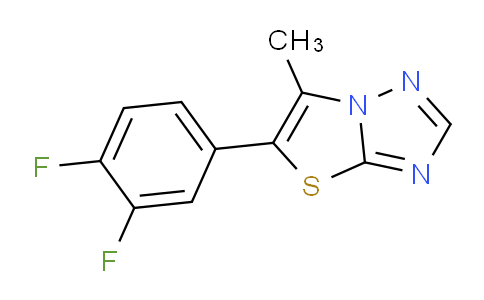 CAS No. 1956332-02-7, 5-(3,4-Difluorophenyl)-6-methylthiazolo[3,2-b][1,2,4]triazole