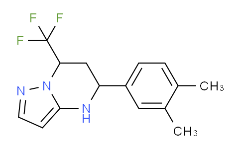 CAS No. 861508-73-8, 5-(3,4-Dimethylphenyl)-7-(trifluoromethyl)-4,5,6,7-tetrahydropyrazolo[1,5-a]pyrimidine