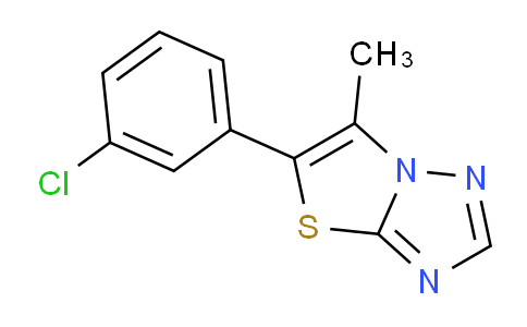 CAS No. 1574587-80-6, 5-(3-Chlorophenyl)-6-methylthiazolo[3,2-b][1,2,4]triazole