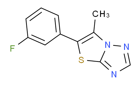 CAS No. 1423121-11-2, 5-(3-Fluorophenyl)-6-methylthiazolo[3,2-b][1,2,4]triazole