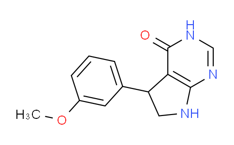 CAS No. 1708268-89-6, 5-(3-Methoxyphenyl)-6,7-dihydro-3H-pyrrolo[2,3-d]pyrimidin-4(5H)-one