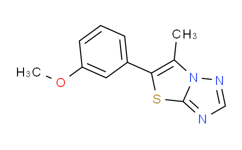 CAS No. 1423121-03-2, 5-(3-Methoxyphenyl)-6-methylthiazolo[3,2-b][1,2,4]triazole