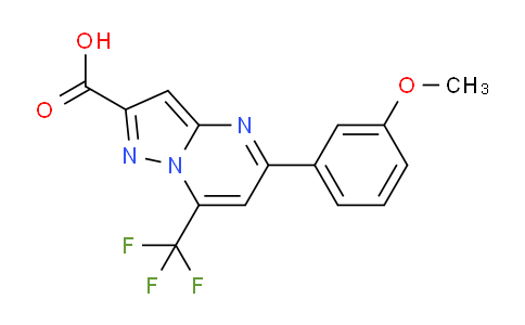 CAS No. 524036-15-5, 5-(3-Methoxyphenyl)-7-(trifluoromethyl)pyrazolo[1,5-a]pyrimidine-2-carboxylic acid