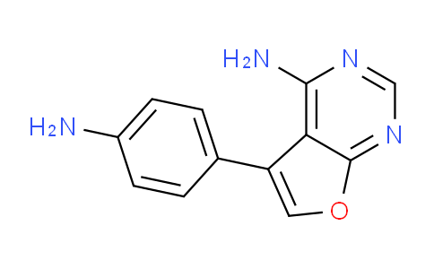 CAS No. 501693-47-6, 5-(4-Aminophenyl)furo[2,3-d]pyrimidin-4-amine