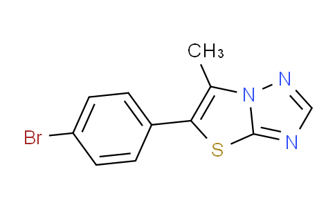 CAS No. 1574587-82-8, 5-(4-Bromophenyl)-6-methylthiazolo[3,2-b][1,2,4]triazole