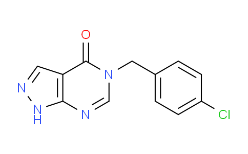CAS No. 402570-41-6, 5-(4-Chlorobenzyl)-1H-pyrazolo[3,4-d]pyrimidin-4(5H)-one