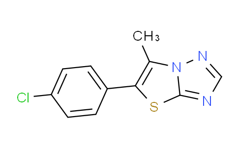 CAS No. 1632154-29-0, 5-(4-Chlorophenyl)-6-methylthiazolo[3,2-b][1,2,4]triazole