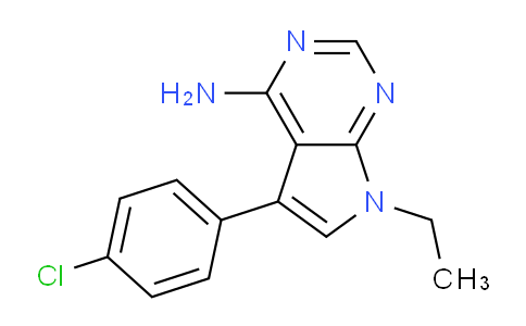 CAS No. 956026-05-4, 5-(4-Chlorophenyl)-7-ethyl-7H-pyrrolo[2,3-d]pyrimidin-4-amine
