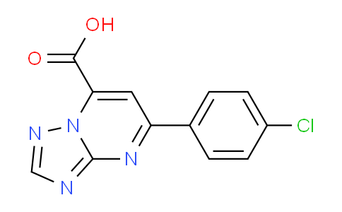 CAS No. 1018143-17-3, 5-(4-Chlorophenyl)-[1,2,4]triazolo[1,5-a]pyrimidine-7-carboxylic acid