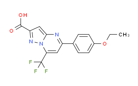 CAS No. 1142211-01-5, 5-(4-Ethoxyphenyl)-7-(trifluoromethyl)pyrazolo[1,5-a]pyrimidine-2-carboxylic acid