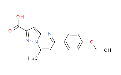 CAS No. 354542-40-8, 5-(4-Ethoxyphenyl)-7-methylpyrazolo[1,5-a]pyrimidine-2-carboxylic acid
