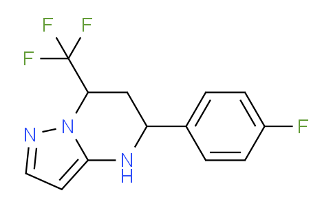 CAS No. 675830-44-1, 5-(4-Fluorophenyl)-7-(trifluoromethyl)-4,5,6,7-tetrahydropyrazolo[1,5-a]pyrimidine