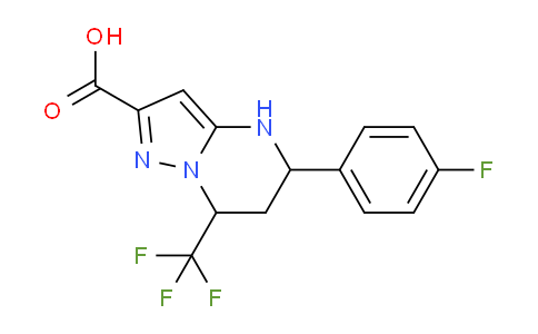 CAS No. 380559-15-9, 5-(4-Fluorophenyl)-7-(trifluoromethyl)-4,5,6,7-tetrahydropyrazolo[1,5-a]pyrimidine-2-carboxylic acid