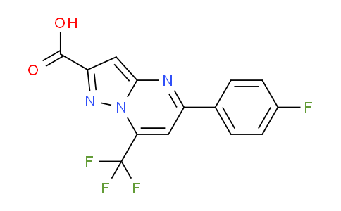 CAS No. 310451-82-2, 5-(4-Fluorophenyl)-7-(trifluoromethyl)pyrazolo[1,5-a]pyrimidine-2-carboxylic acid