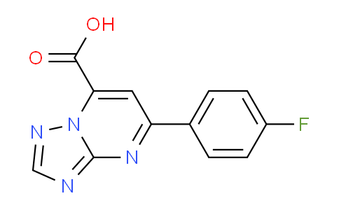 CAS No. 1018143-24-2, 5-(4-Fluorophenyl)-[1,2,4]triazolo[1,5-a]pyrimidine-7-carboxylic acid