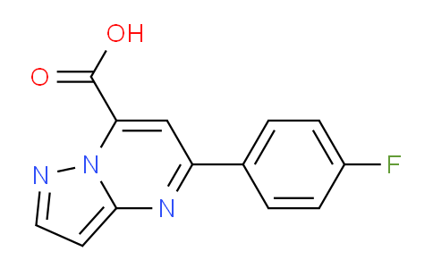 CAS No. 932177-92-9, 5-(4-Fluorophenyl)pyrazolo[1,5-a]pyrimidine-7-carboxylic acid