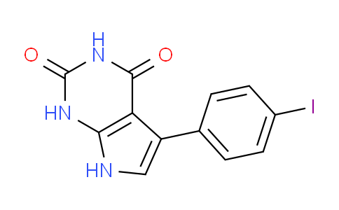 CAS No. 1204298-61-2, 5-(4-Iodophenyl)-1H-pyrrolo[2,3-d]pyrimidine-2,4(3H,7H)-dione